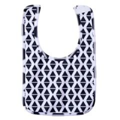 Triangle-black White Baby Bib by nateshop