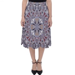 Triangle-design Classic Midi Skirt by nateshop