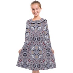 Triangle-design Kids  Midi Sailor Dress by nateshop