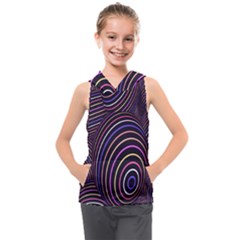 Spheres Kids  Sleeveless Hoodie by nateshop