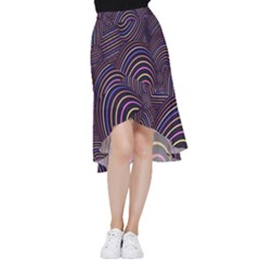 Spheres Frill Hi Low Chiffon Skirt by nateshop