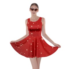 Stars-red Chrismast Skater Dress by nateshop