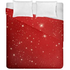 Stars-red Chrismast Duvet Cover Double Side (california King Size) by nateshop