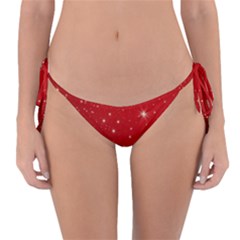 Stars-red Chrismast Reversible Bikini Bottom by nateshop