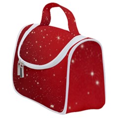 Stars-red Chrismast Satchel Handbag by nateshop