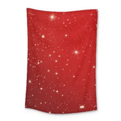 Stars-red Chrismast Small Tapestry