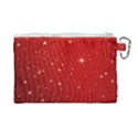 Stars-red Chrismast Canvas Cosmetic Bag (Large) View2