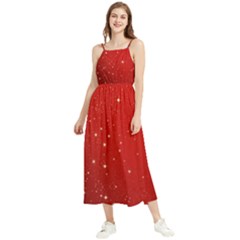 Stars-red Chrismast Boho Sleeveless Summer Dress by nateshop