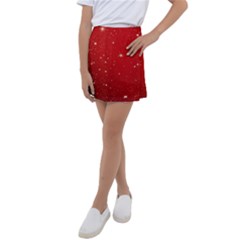 Stars-red Chrismast Kids  Tennis Skirt by nateshop