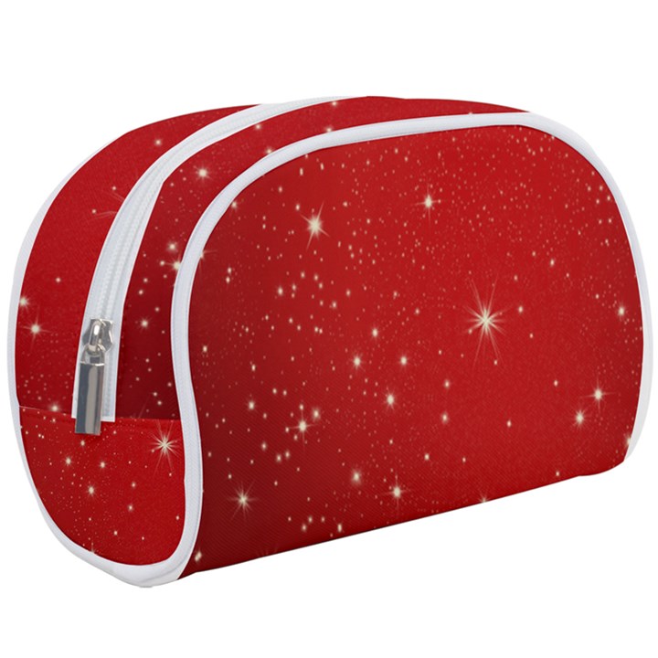 Stars-red Chrismast Make Up Case (Large)