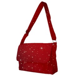 Stars-red Chrismast Full Print Messenger Bag (l) by nateshop