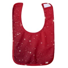 Stars-red Chrismast Baby Bib by nateshop