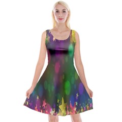 Stars Reversible Velvet Sleeveless Dress