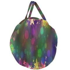 Stars Giant Round Zipper Tote by nateshop