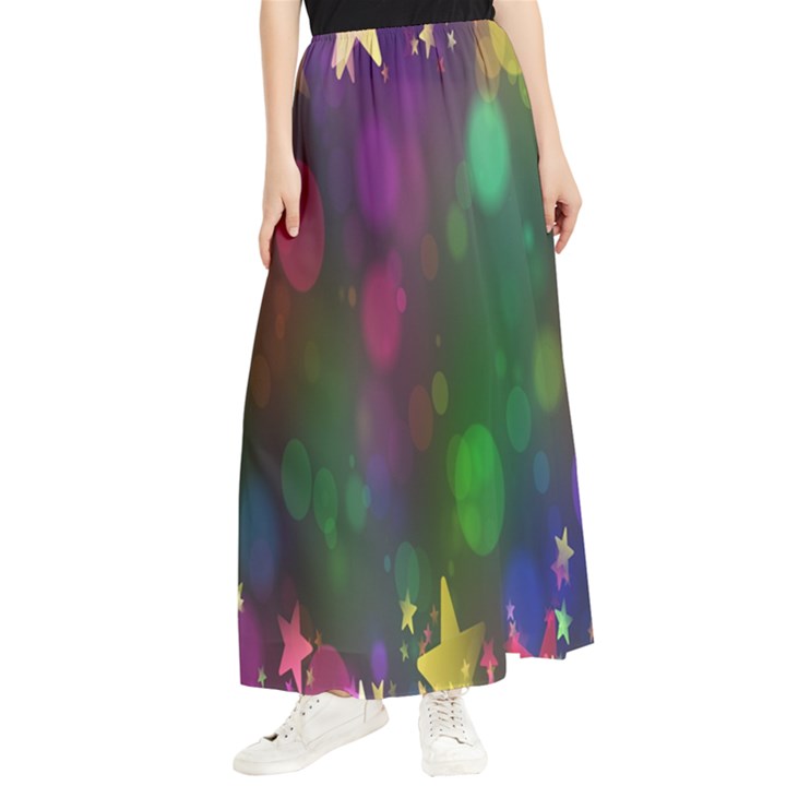 Stars Maxi Chiffon Skirt