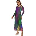 Stars Long Sleeve Velour Longline Maxi Dress View2