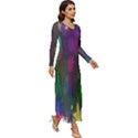 Stars Long Sleeve Velour Longline Maxi Dress View3