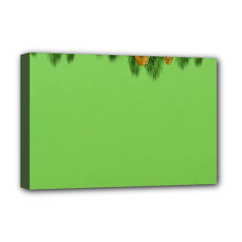 New-year-green Deluxe Canvas 18  X 12  (stretched) by nateshop