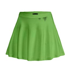 New-year-green Mini Flare Skirt by nateshop