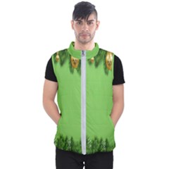 New-year-green Men s Puffer Vest