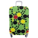 Pattern-polka Green Yelow Black Luggage Cover (Medium) View1