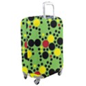 Pattern-polka Green Yelow Black Luggage Cover (Medium) View2