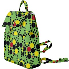 Pattern-polka Green Yelow Black Buckle Everyday Backpack by nateshop