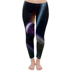 Planets In Space Classic Winter Leggings