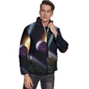 Planets In Space Men s Puffer Bubble Jacket Coat View3