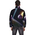 Planets In Space Men s Puffer Bubble Jacket Coat View4