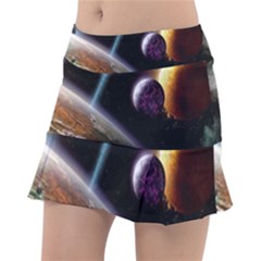 Planets In Space Classic Tennis Skirt by Sapixe