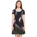 Planets In Space Inside Out Cap Sleeve Dress View1