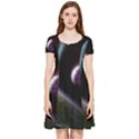 Planets In Space Inside Out Cap Sleeve Dress View3