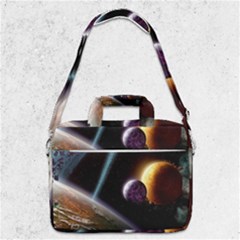 Planets In Space Macbook Pro 13  Shoulder Laptop Bag  by Sapixe