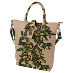 A Vintage Bunch Of Lemons Buckle Top Tote Bag