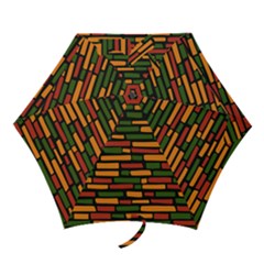 African Wall Of Bricks Mini Folding Umbrellas by ConteMonfrey