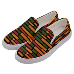 African Wall Of Bricks Men s Canvas Slip Ons by ConteMonfrey