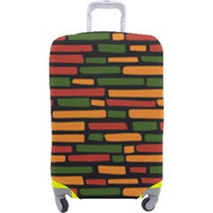 African Wall Of Bricks Luggage Cover (large) by ConteMonfrey