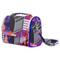 Music Abstract Background Energy Satchel Shoulder Bag View1