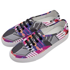 Music Abstract Background Energy Women s Classic Low Top Sneakers by danenraven