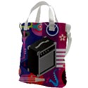 Music Abstract Background Energy Canvas Messenger Bag View1