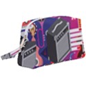 Music Abstract Background Energy Wristlet Pouch Bag (Large) View1