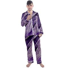 Paint Ornament Vivid Vibrant Men s Long Sleeve Satin Pajamas Set by danenraven