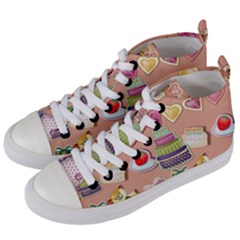 Illustration Seamless Pattern Standardize Women s Mid-top Canvas Sneakers by danenraven