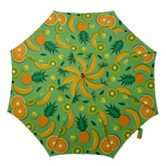 Fruit Tropical Pattern Design Art Hook Handle Umbrellas (large) by danenraven