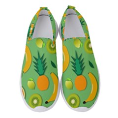 Fruit Tropical Pattern Design Art Women s Slip On Sneakers by danenraven