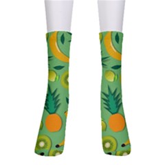 Fruit Tropical Pattern Design Art Crew Socks by danenraven