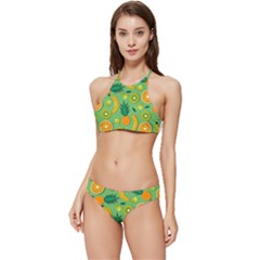 Fruit Tropical Pattern Design Art Banded Triangle Bikini Set by danenraven