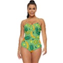 Fruit Tropical Pattern Design Art Retro Full Coverage Swimsuit View1