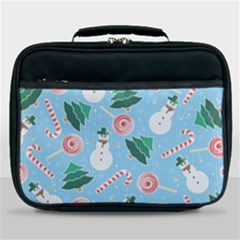 Christmas Sweets Snowman Background Lunch Bag by danenraven